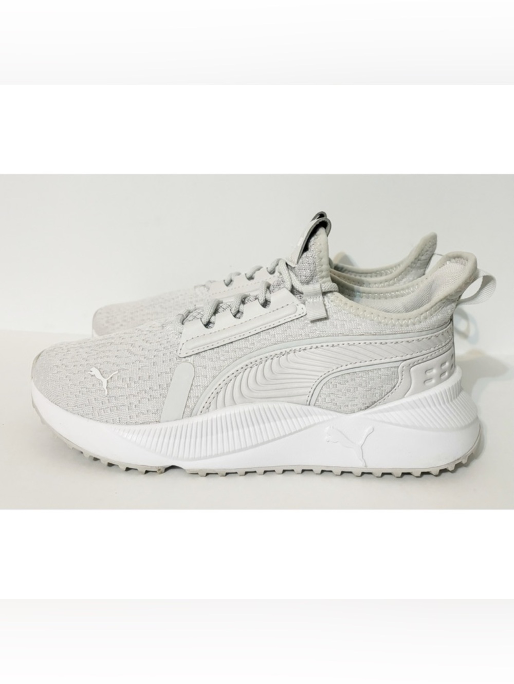 Puma Pacer Future Luxe Running Shoes Light Gray 391729-01 - Women's 7